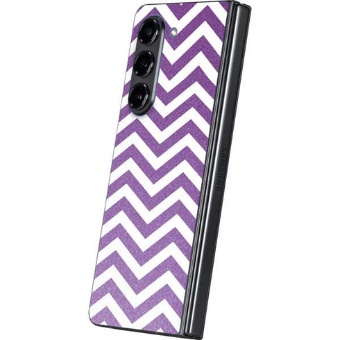 Purple Chevron Galaxy Z Fold5 5G Skin
